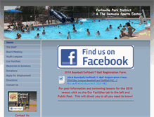 Tablet Screenshot of carlinvilleparkdistrict.com